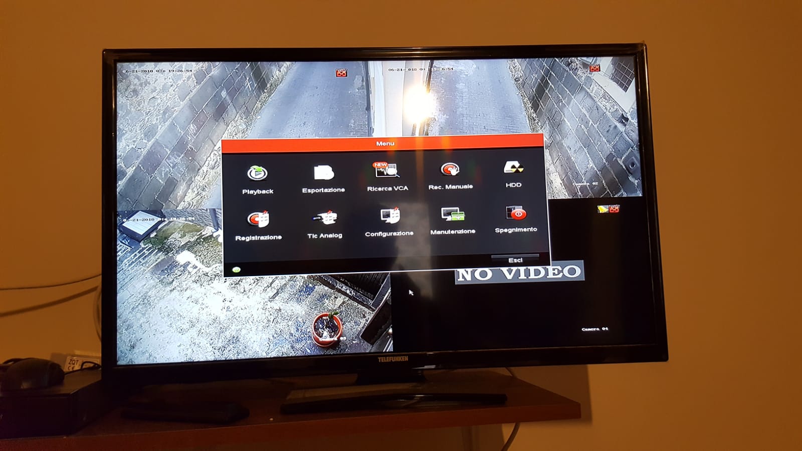 Istallazione kit videosorveglianza hikvision